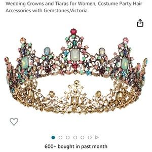 Tiara multicolored stones
